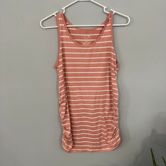 Time and Tru Striped Maternity Top Size Medium / 8 - 10 Spandex Blend - Picture 1 of 5